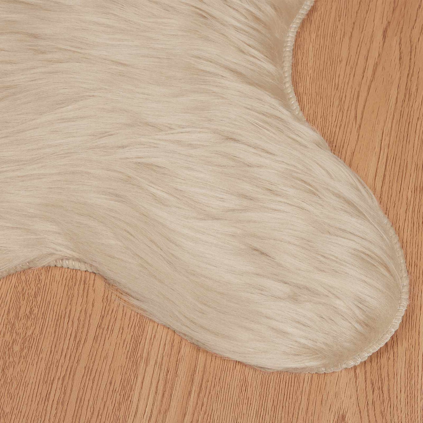 Fusk saueskinnteppe TAFALLA Beige 50 x 80 cm Polyester