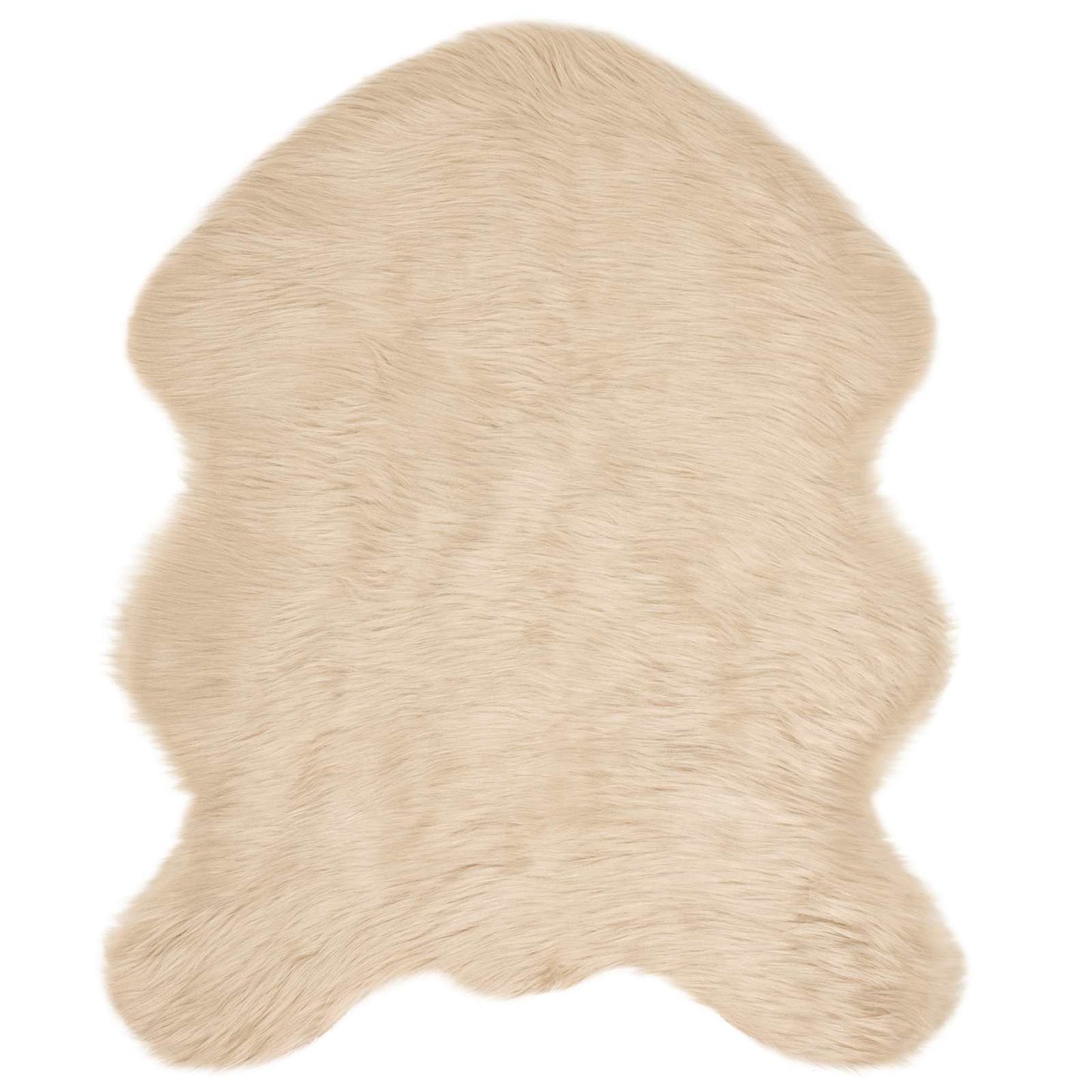 Fusk saueskinnteppe TAFALLA Beige 50 x 80 cm Polyester