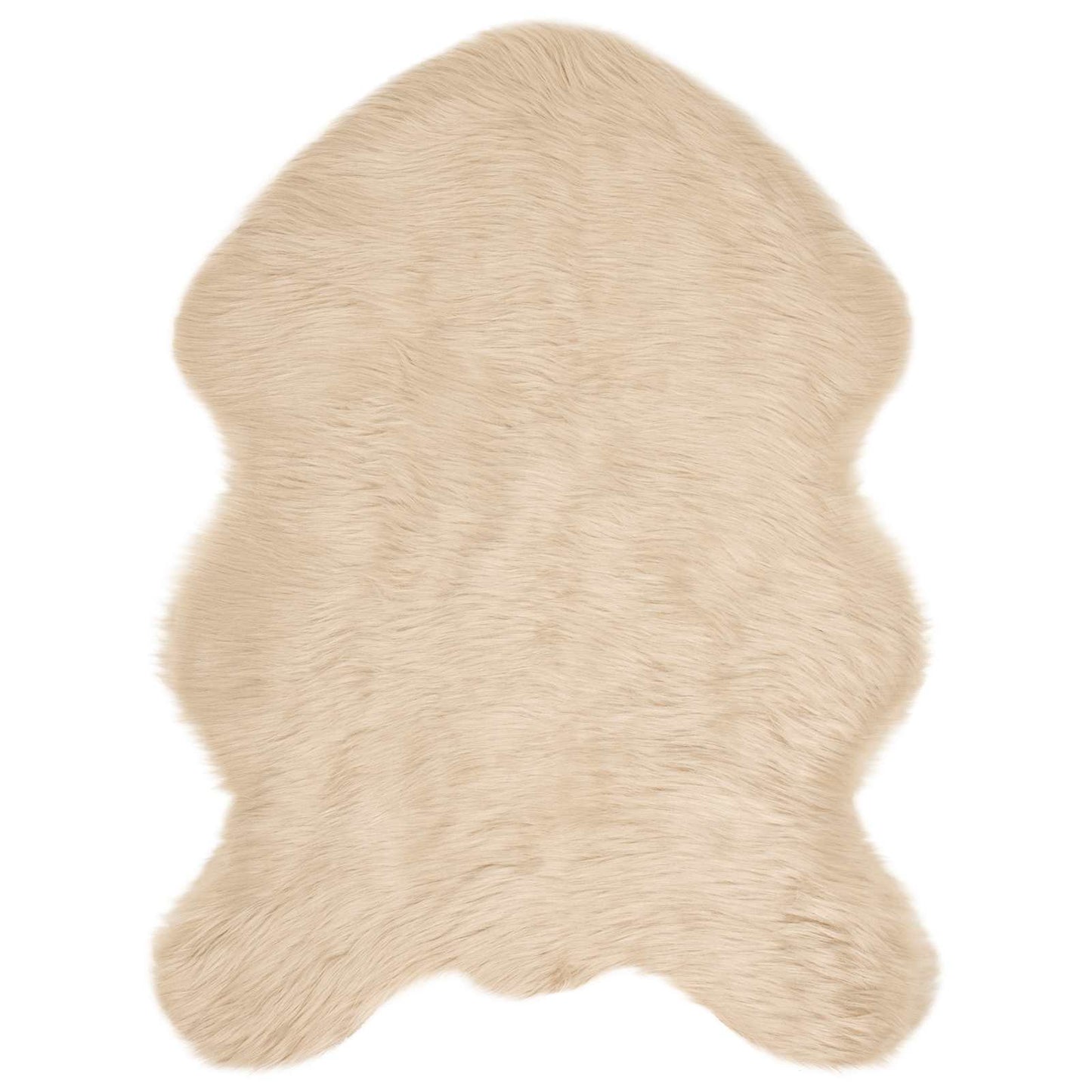 Fusk saueskinnteppe TAFALLA Beige 80 x 120 cm Polyester