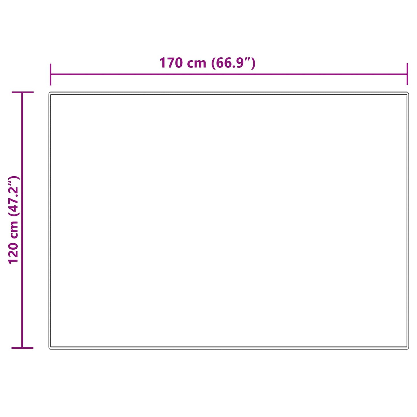 Fusk saueskinnteppe TAFALLA Krem 120 x 170 cm Polyester