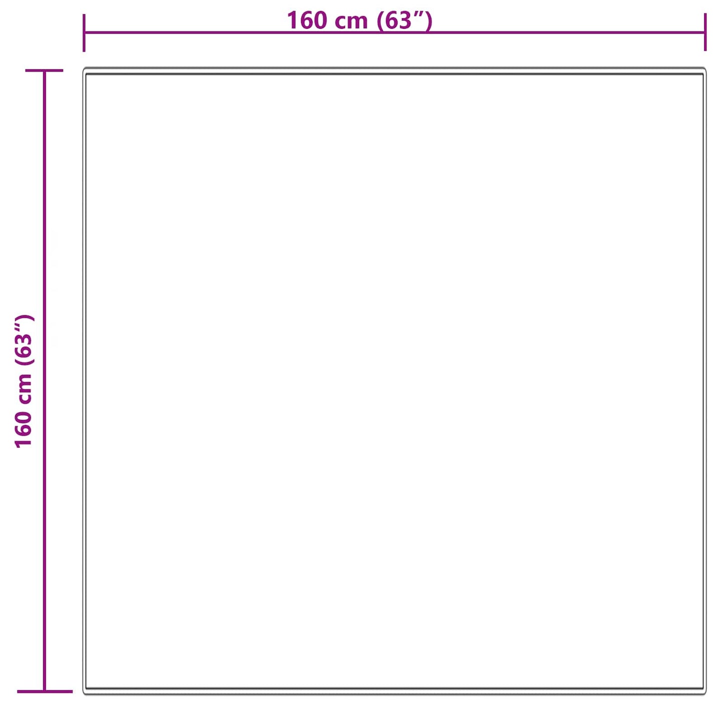 Fusk saueskinnteppe TAFALLA Krem 160 x 160 cm Polyester