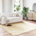 Fusk saueskinnteppe TAFALLA Krem 200 x 200 cm Polyester