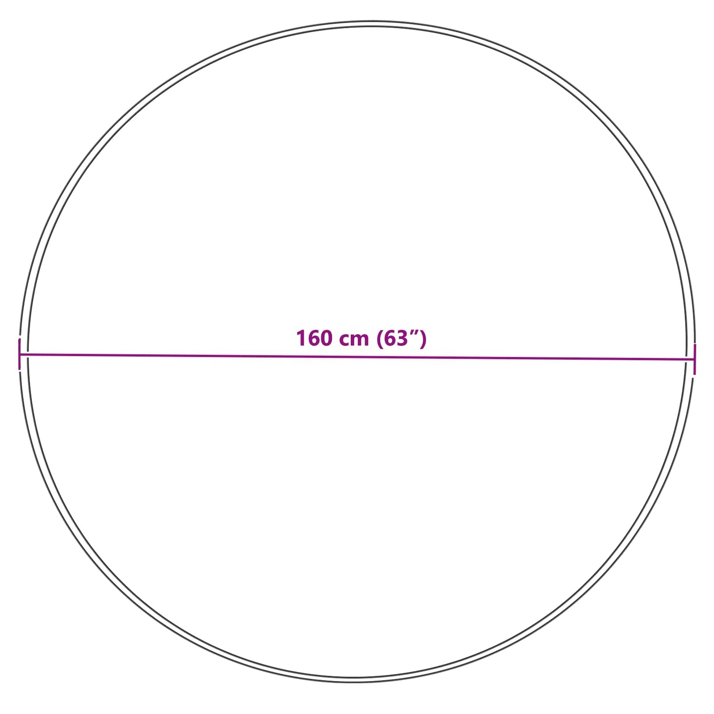 Fusk saueskinnteppe TAFALLA Krem Ø 160 cm Polyester