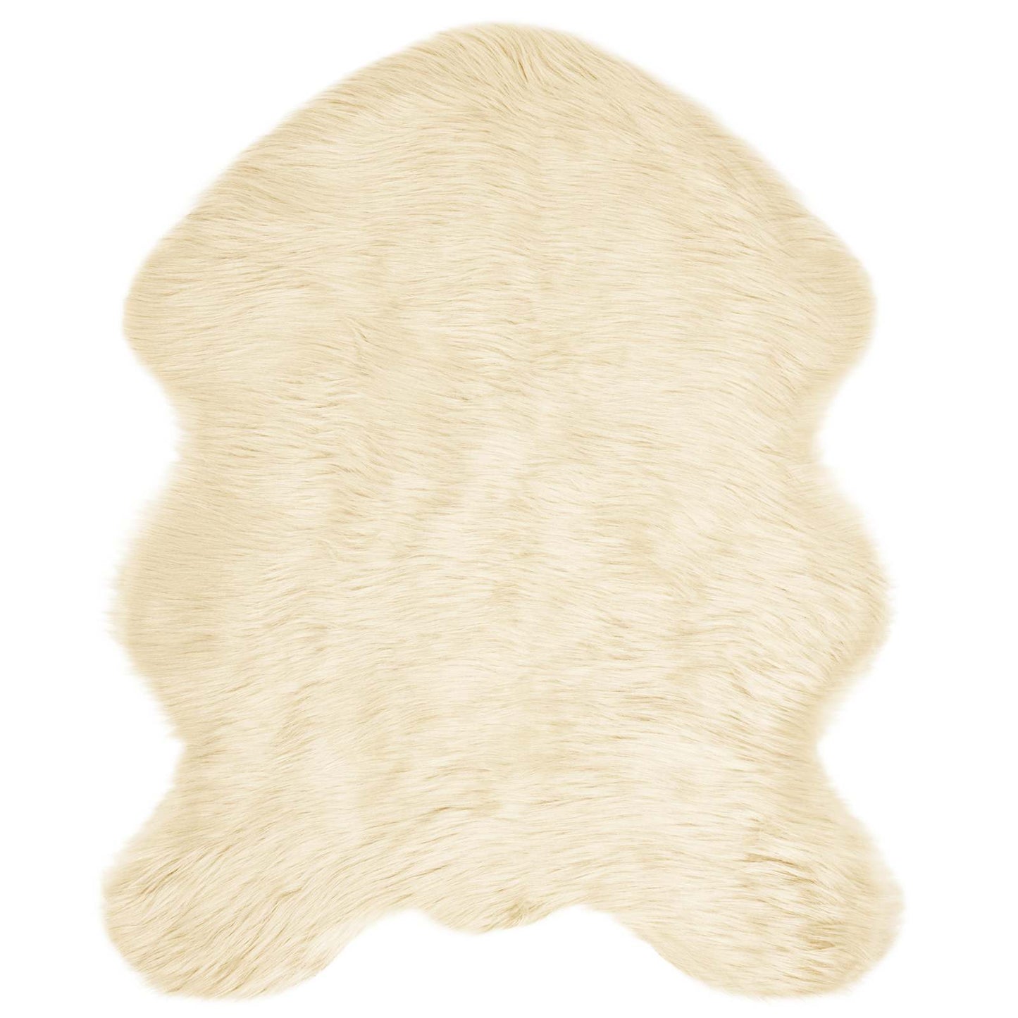 Fusk saueskinnteppe TAFALLA Krem 50 x 80 cm Polyester