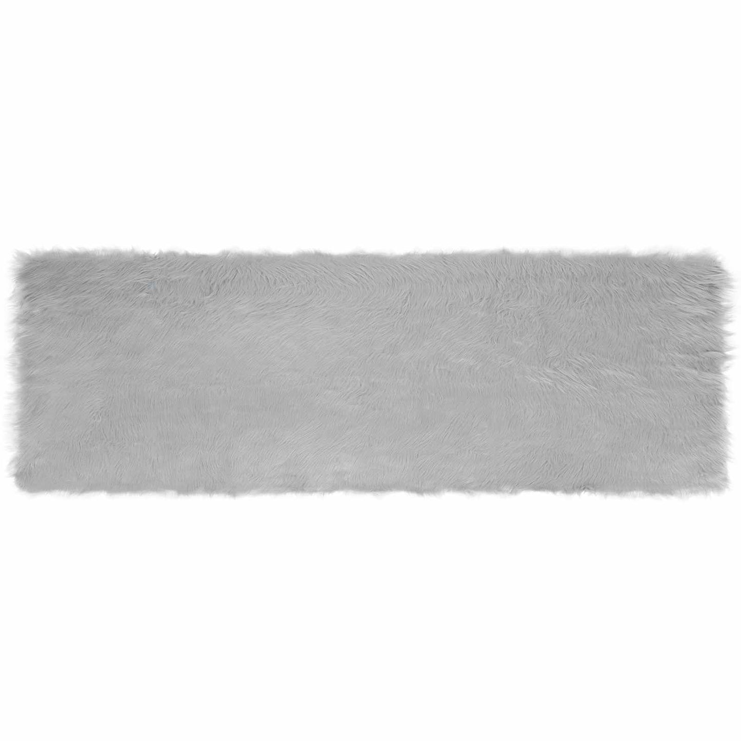 Fusk saueskinnteppe TAFALLA Grå 80 x 250 cm Polyester