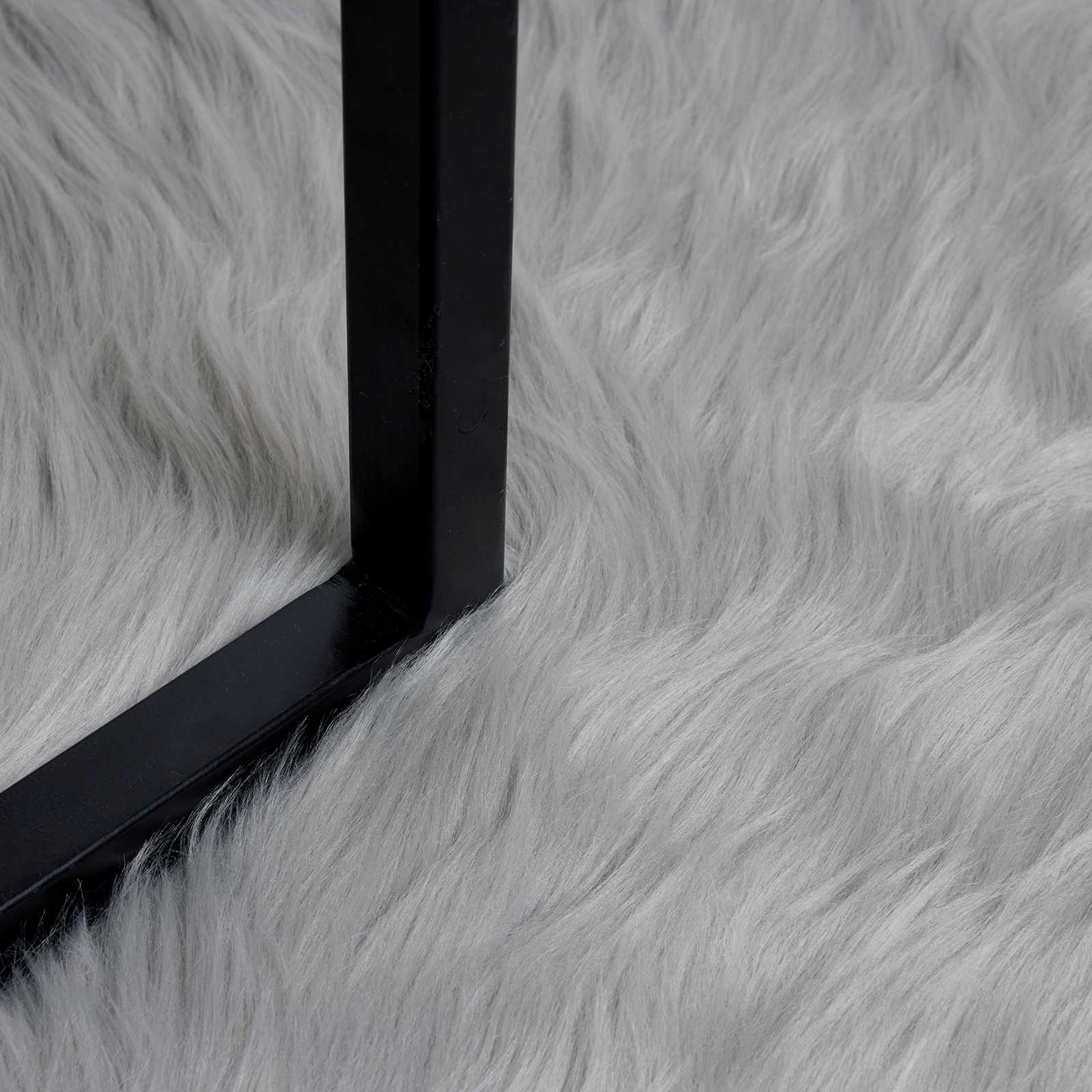 Fusk saueskinnteppe TAFALLA Grå 100 x 200 cm Polyester