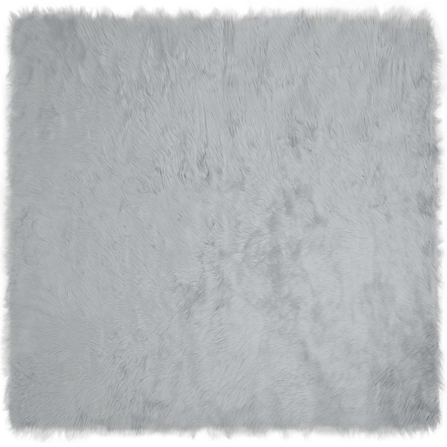 Fusk saueskinnteppe TAFALLA Grå 200 x 200 cm Polyester