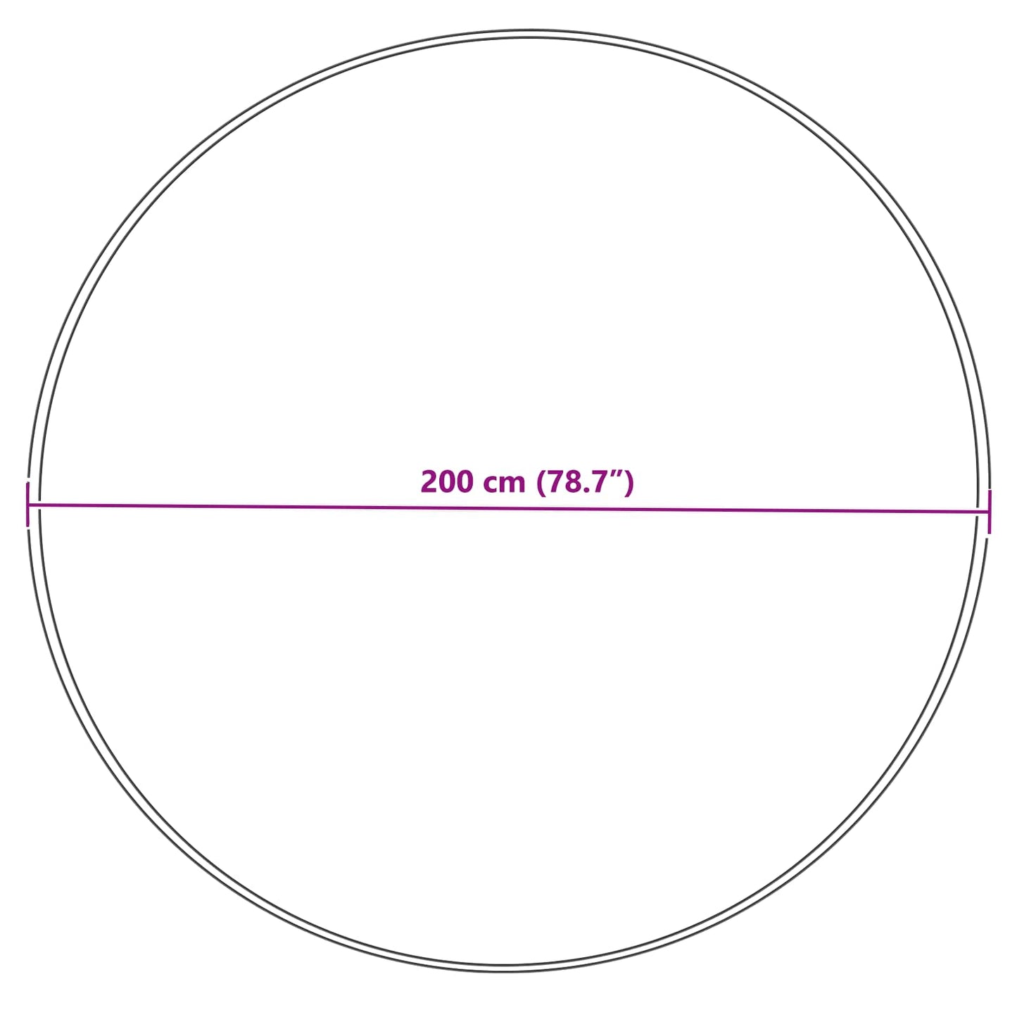 Fusk saueskinnteppe TAFALLA Grå Ø 200 cm Polyester