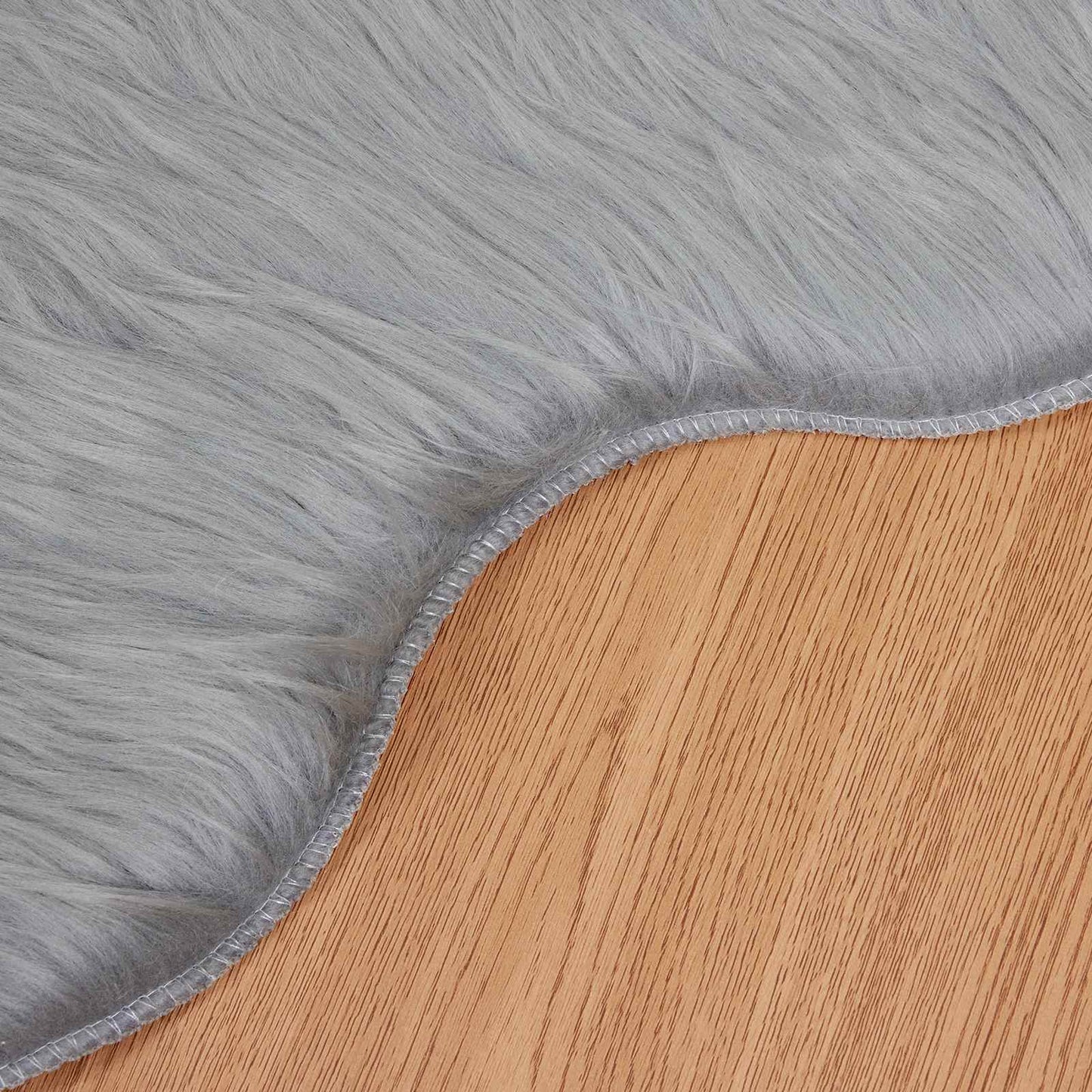 Fusk saueskinnteppe TAFALLA Grå 80 x 120 cm Polyester