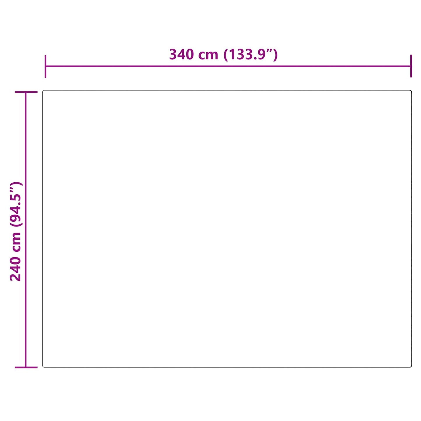 Fusk saueskinnteppe TAFALLA Rosa 240 x 340 cm Polyester