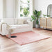 Fusk saueskinnteppe TAFALLA Rosa 120 x 120 cm Polyester