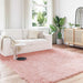 Fusk saueskinnteppe TAFALLA Rosa 240 x 240 cm Polyester
