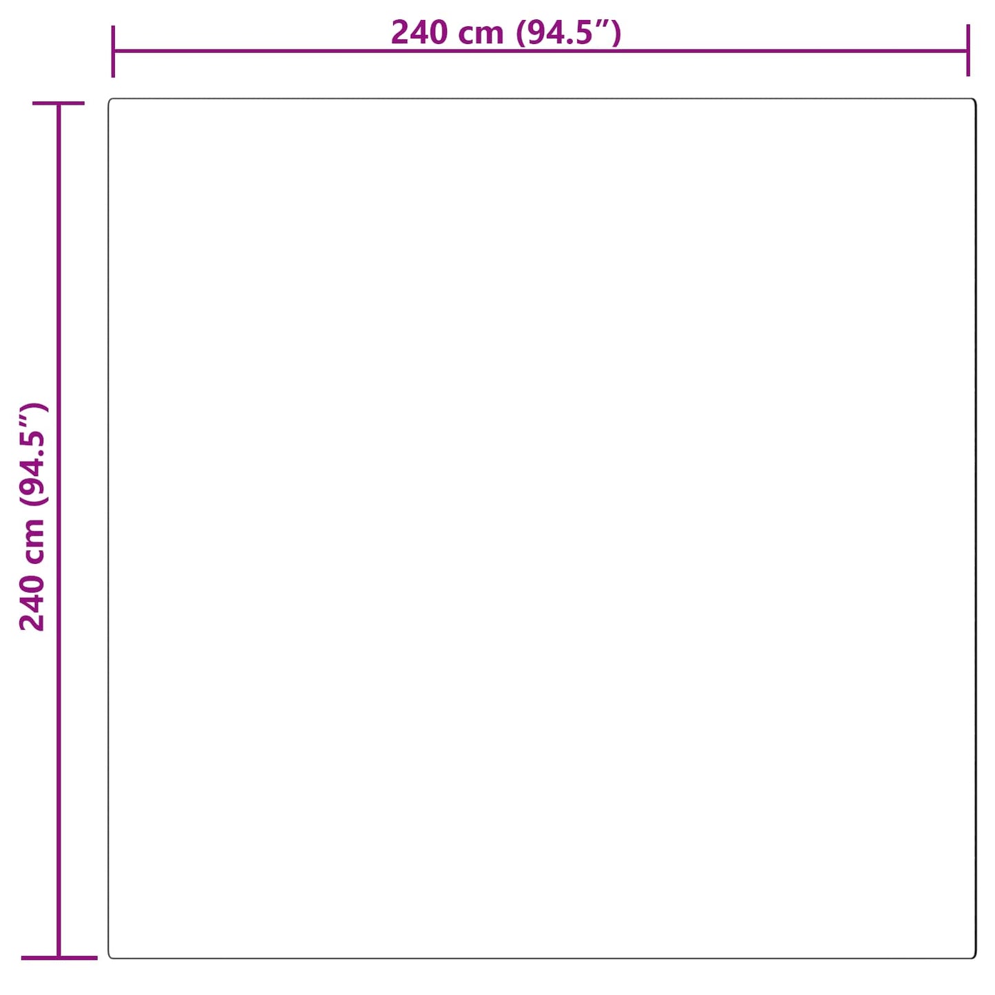 Fusk saueskinnteppe TAFALLA Rosa 240 x 240 cm Polyester
