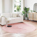 Fusk saueskinnteppe TAFALLA Rosa Ø 200 cm Polyester