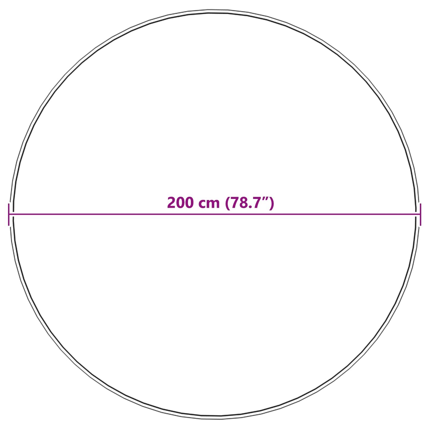 Fusk saueskinnteppe TAFALLA Rosa Ø 200 cm Polyester