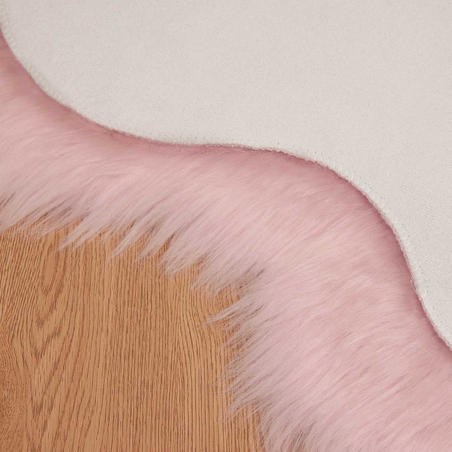 Fusk saueskinnteppe TAFALLA Rosa 60 x 90 cm Polyester