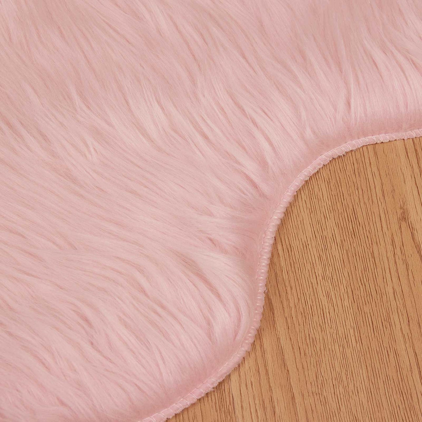 Fusk saueskinnteppe TAFALLA Rosa 60 x 90 cm Polyester