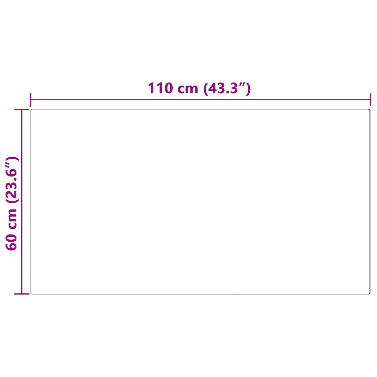 Fusk saueskinnteppe TAFALLA Svart 60 x 110 cm Polyester
