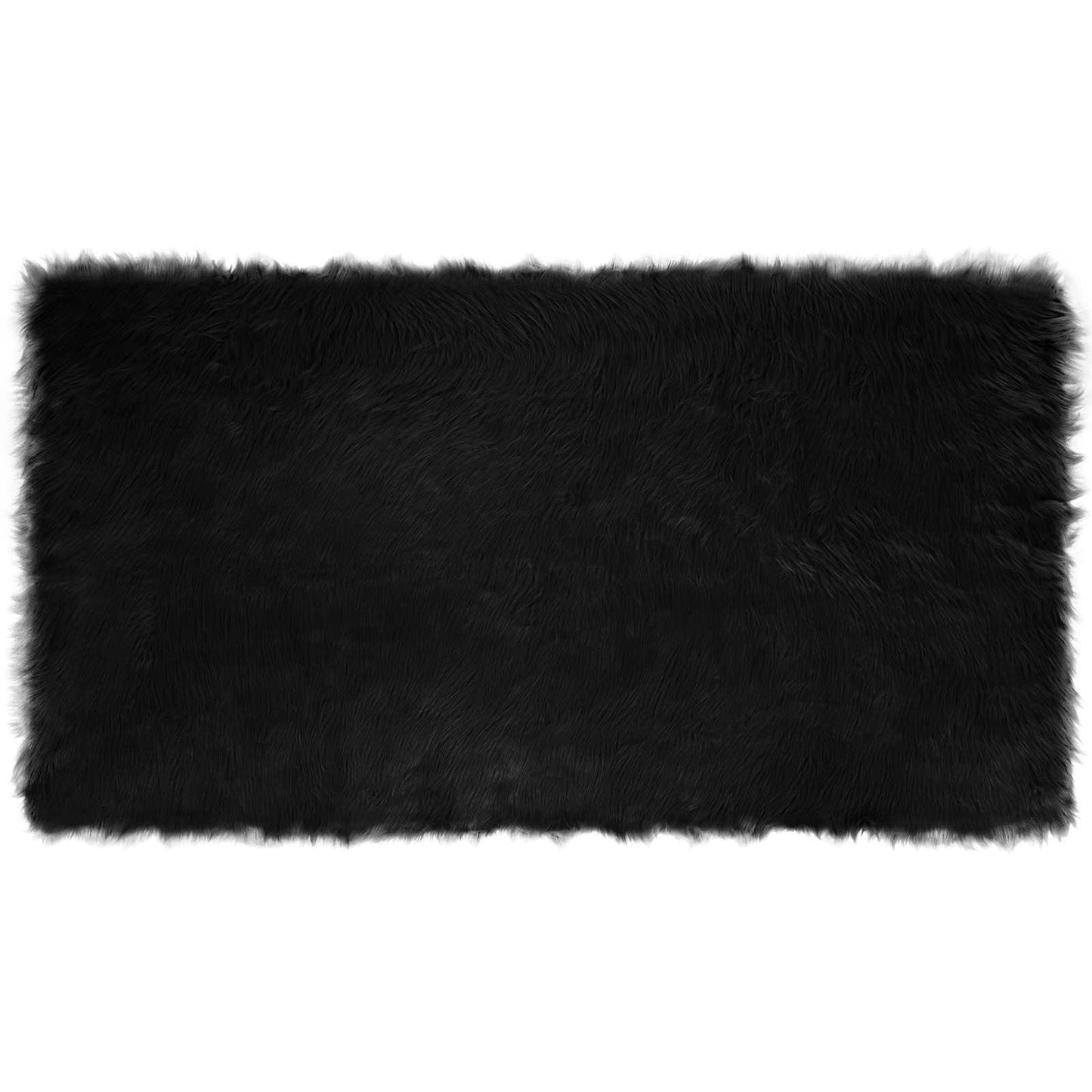 Fusk saueskinnteppe TAFALLA Svart 60 x 110 cm Polyester