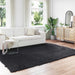 Fusk saueskinnteppe TAFALLA Svart 200 x 280 cm Polyester