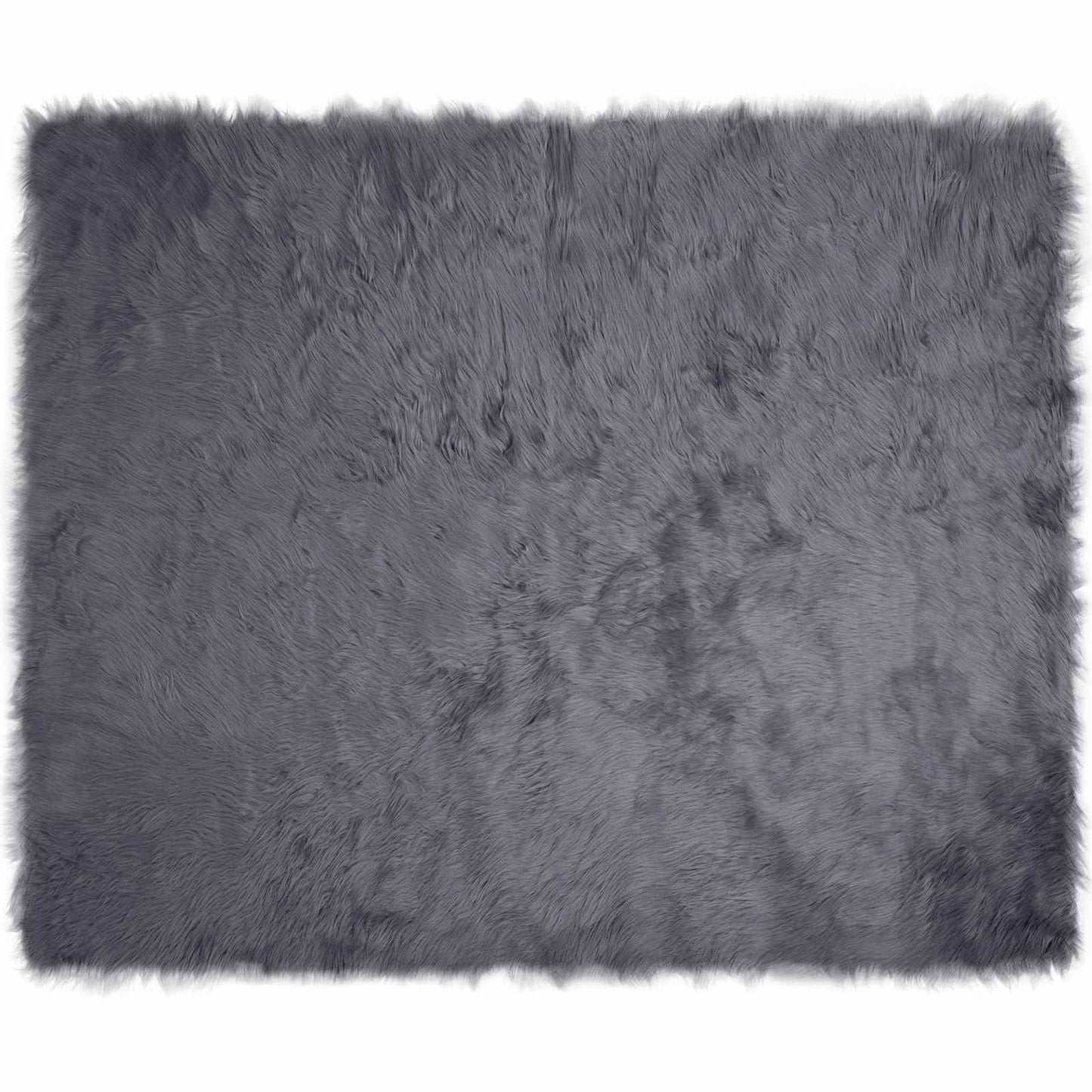 Fusk saueskinnteppe TAFALLA Antrasitt 200 x 280 cm Polyester