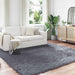 Fusk saueskinnteppe TAFALLA Antrasitt 200 x 200 cm Polyester