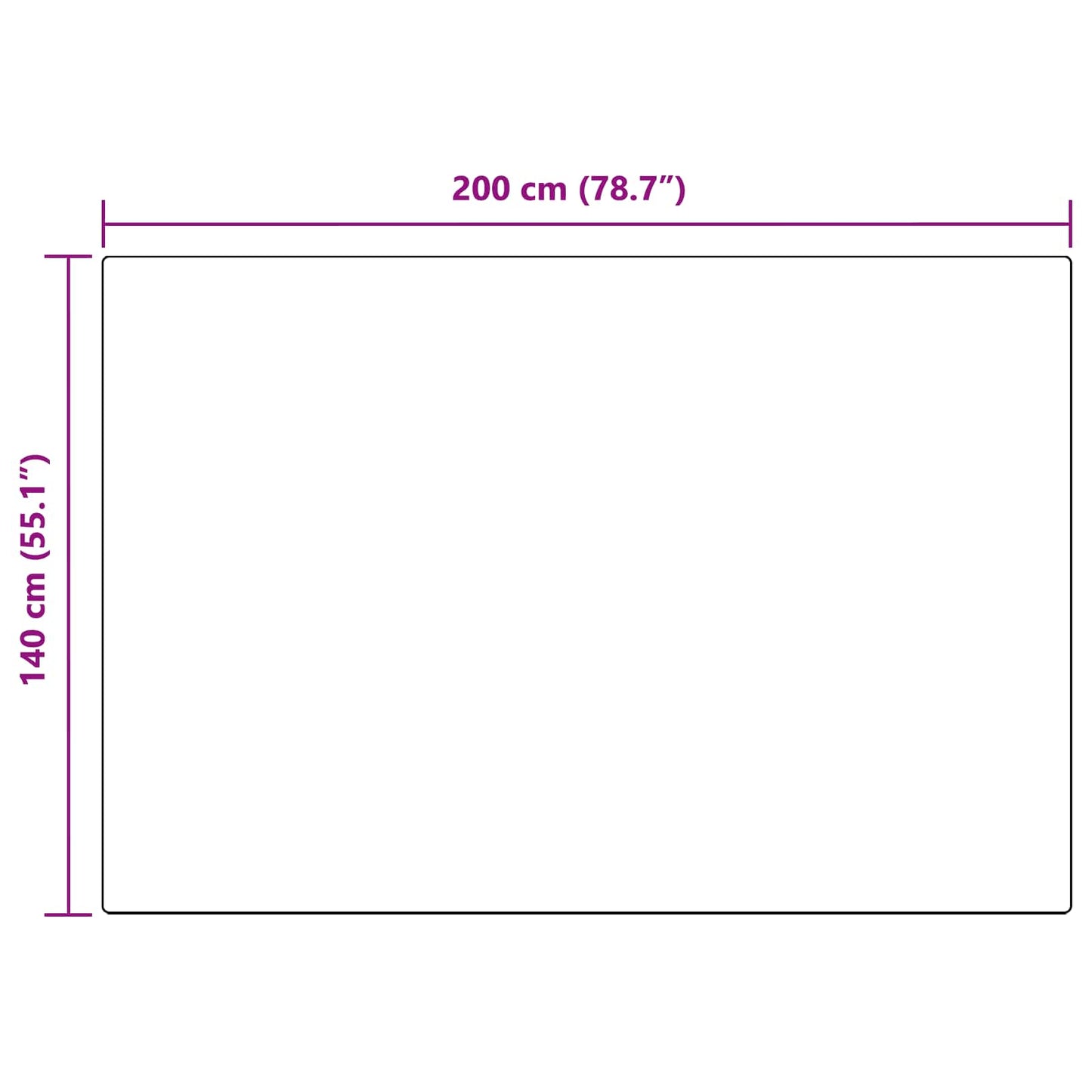 Skliikkerteppe i kunstig kaninpels OLITE Beige 140 x 200 cm