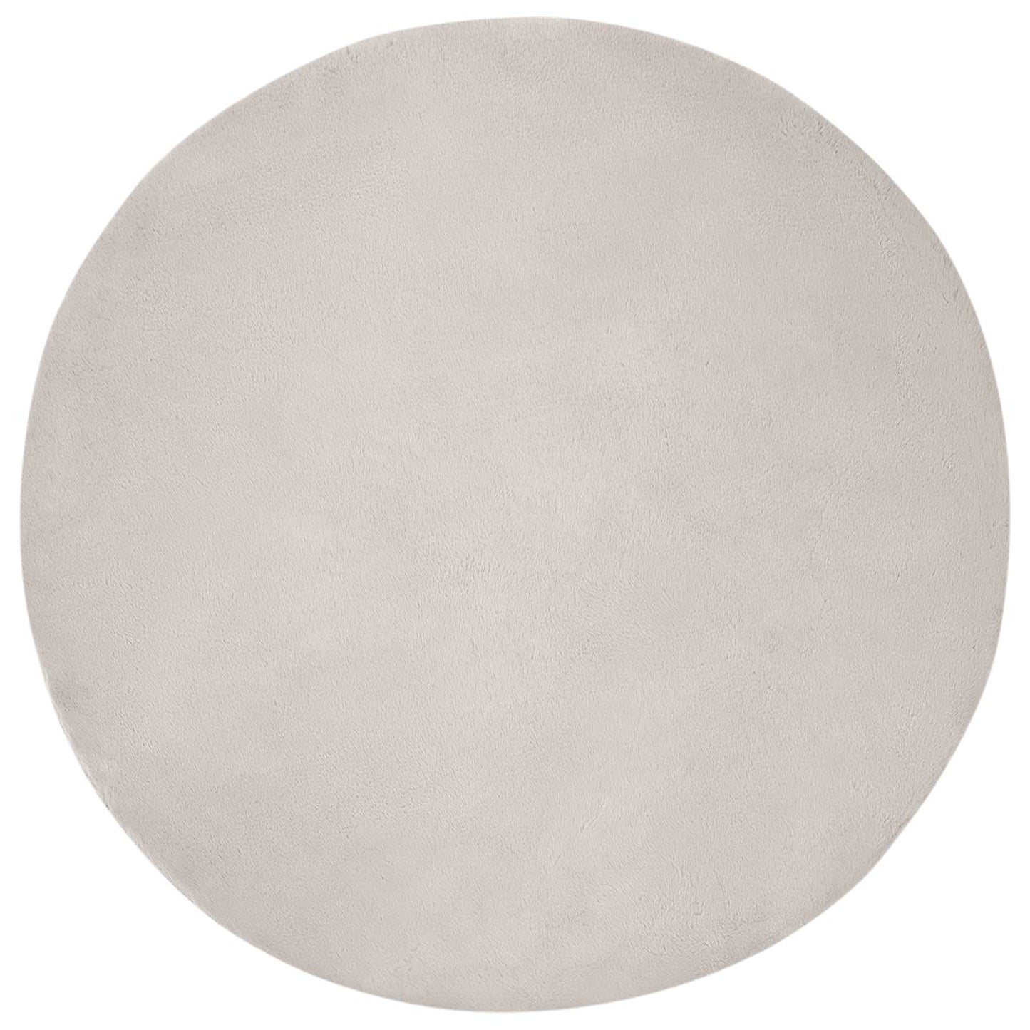 Skliikkerteppe i kunstig kaninpels OLITE Beige Ø 120 cm