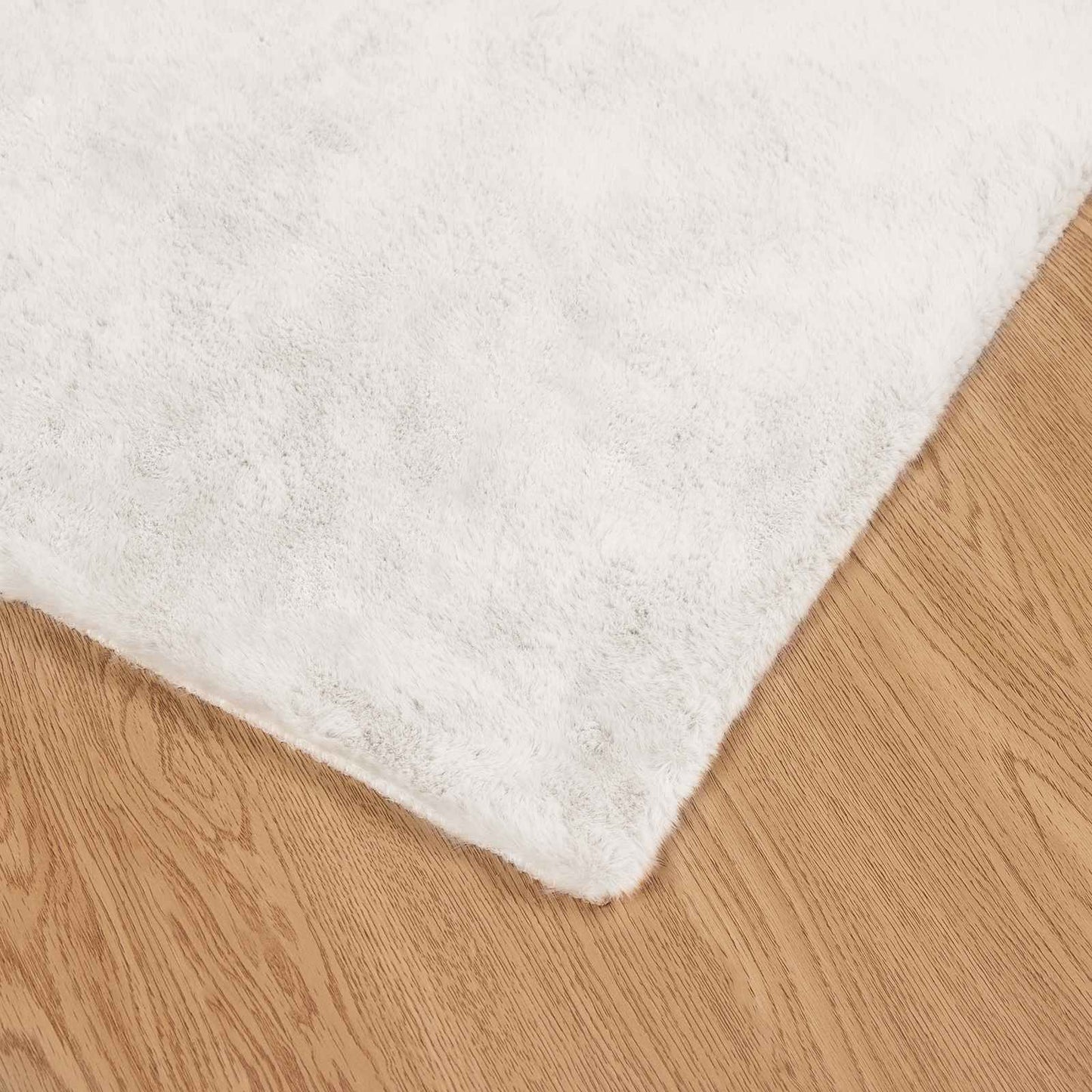 Skliikkerteppe i kunstig kaninpels OLITE Krem 160 x 230 cm
