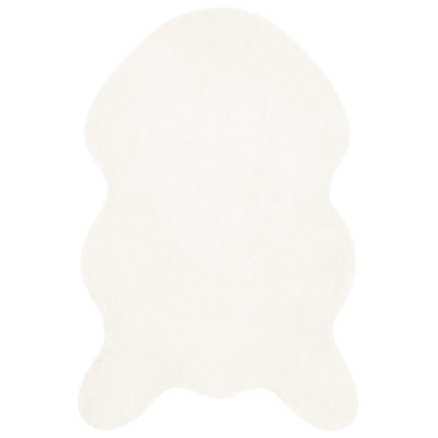Skliikkerteppe i kunstig kaninpels OLITE Krem 50 x 80 cm