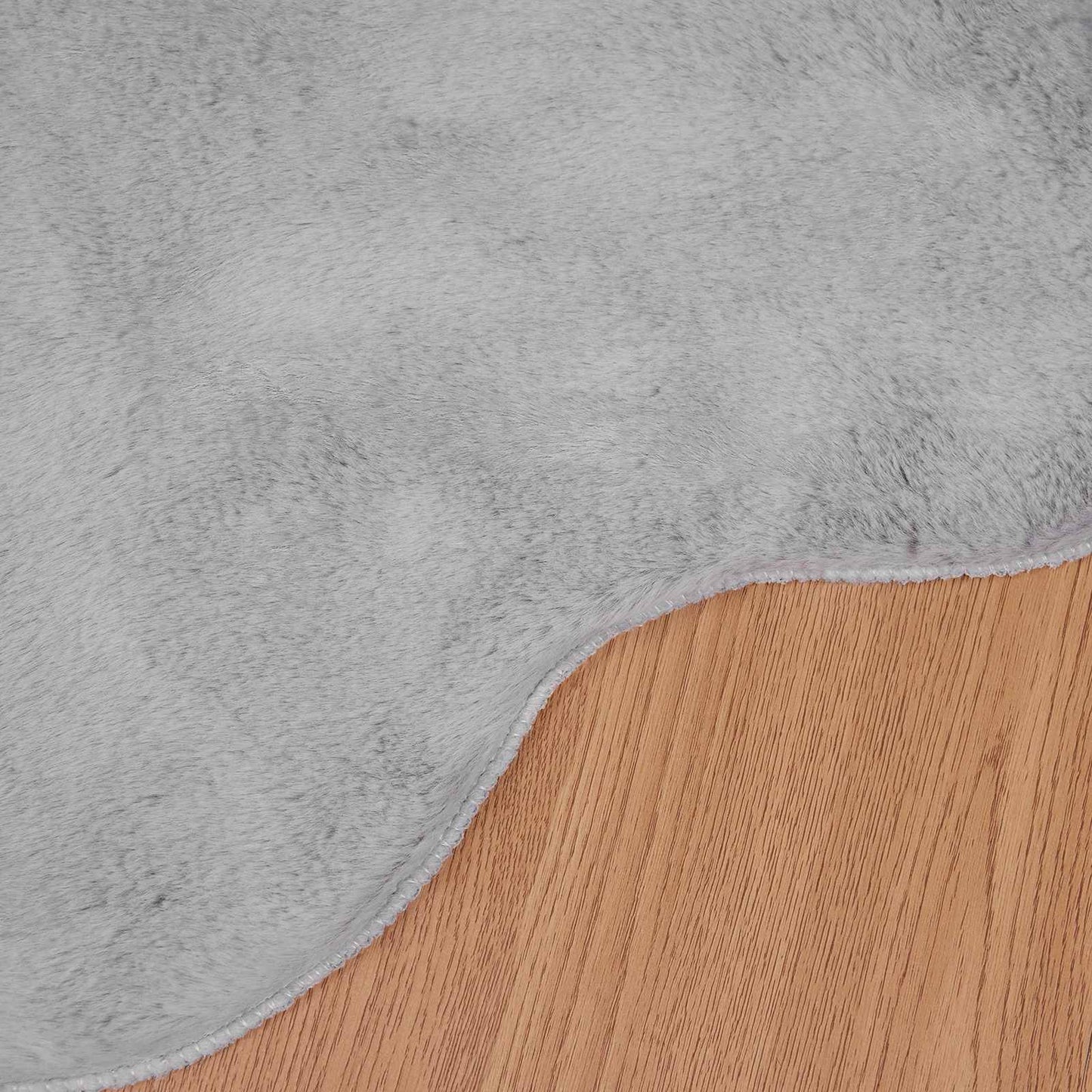 Skliikkerteppe i kunstig kaninpels OLITE Grå 50 x 80 cm