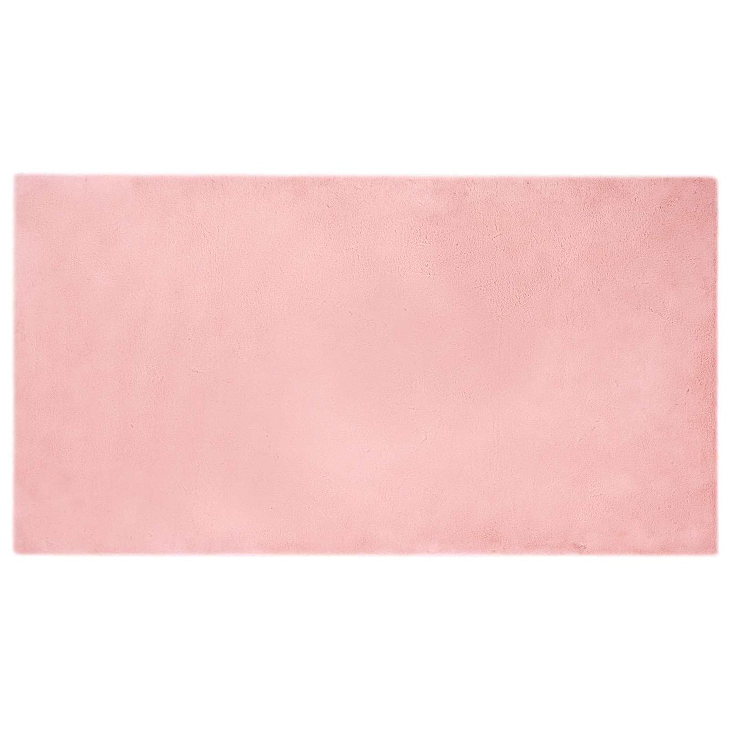Skliikkerteppe i kunstig kaninpels OLITE Rosa 80 x 150 cm
