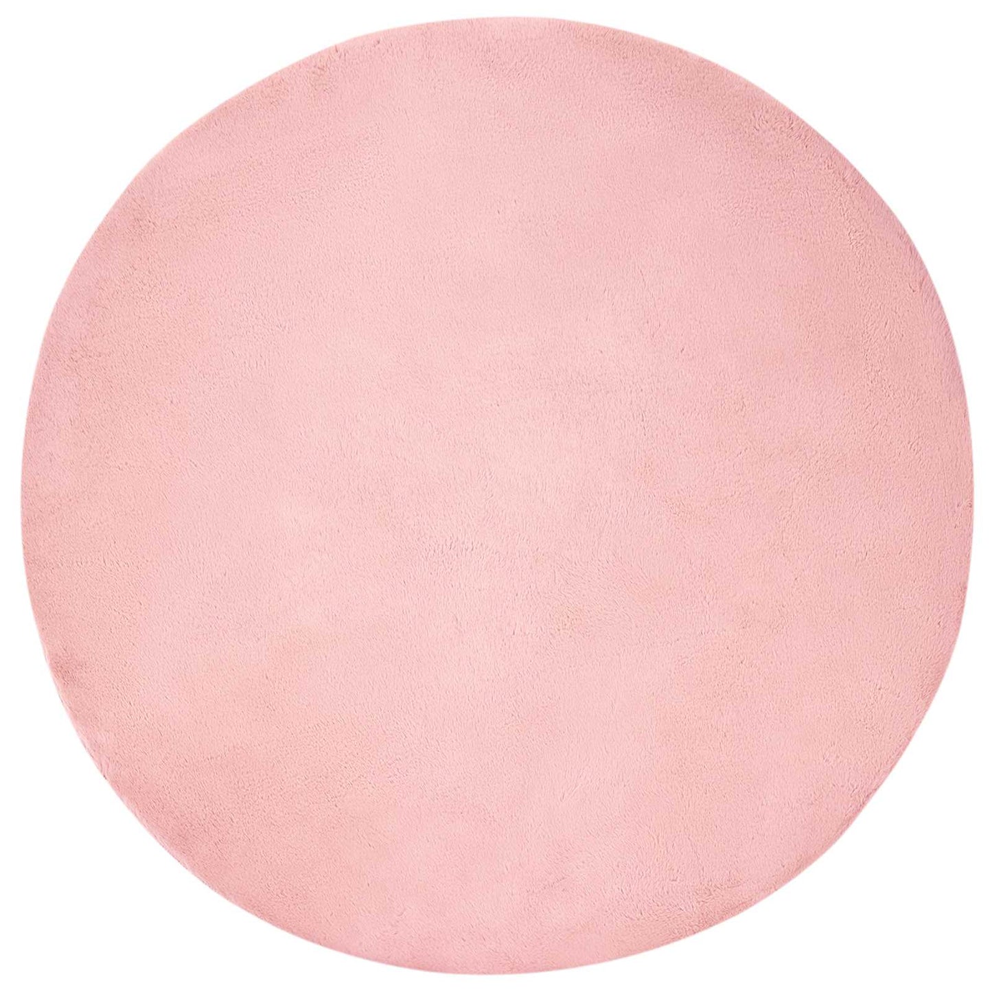 Skliikkerteppe i kunstig kaninpels OLITE Rosa Ø 200 cm
