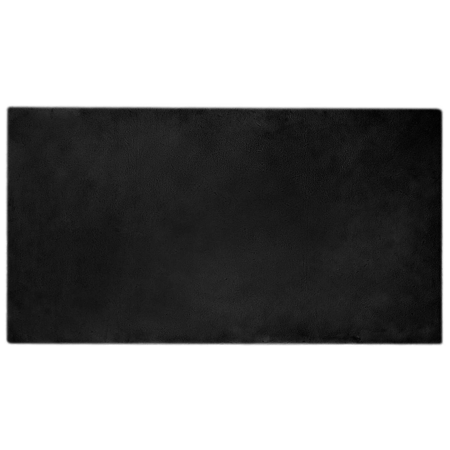Skliikkerteppe i kunstig kaninpels OLITE Svart 60 x 110 cm