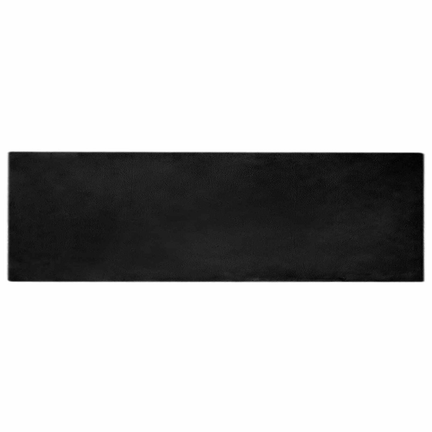 Skliikkerteppe i kunstig kaninpels OLITE Svart 80 x 250 cm
