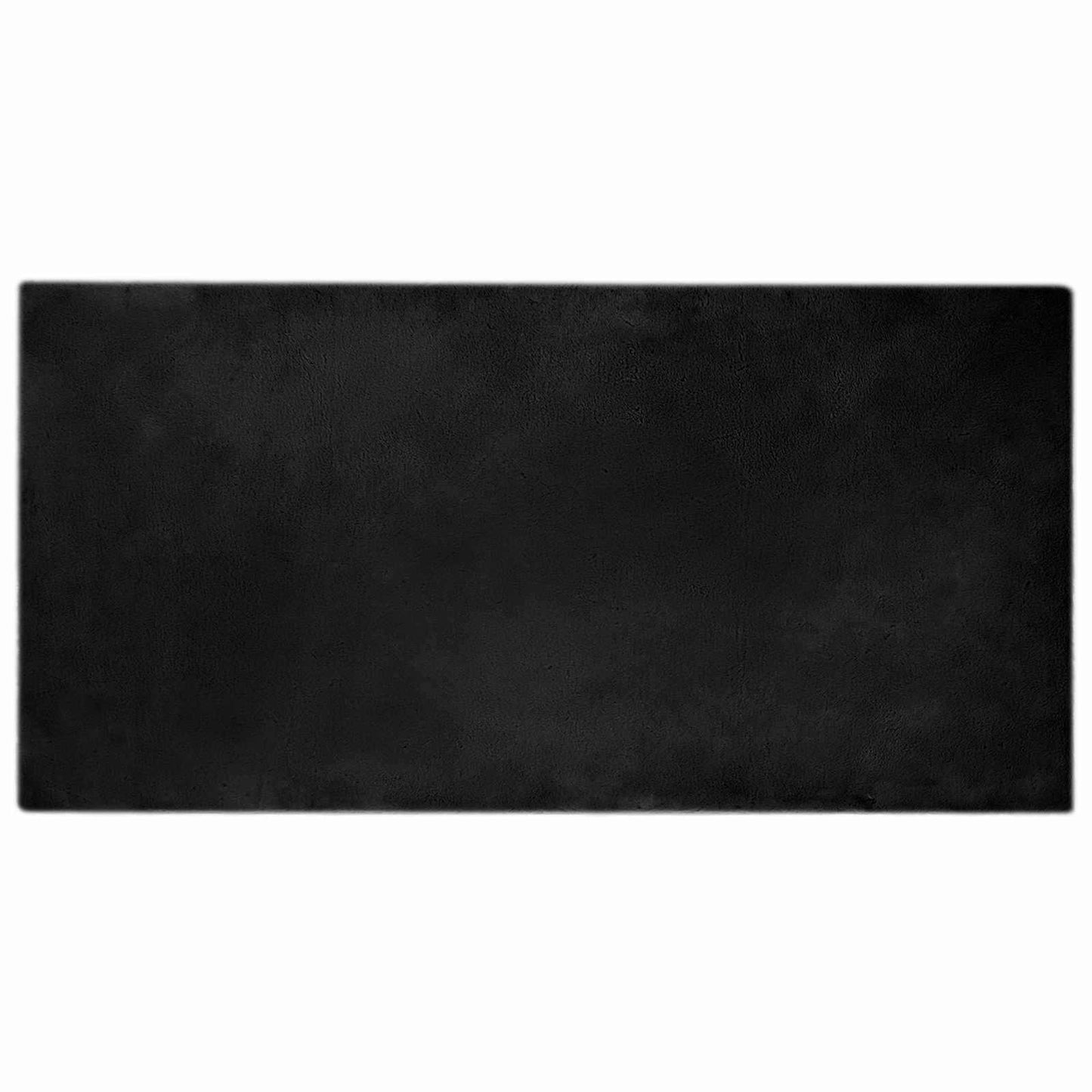 Skliikkerteppe i kunstig kaninpels OLITE Svart 100 x 200 cm