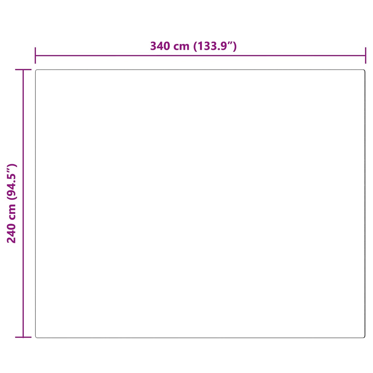 Anti-Sklisikker Fuskepels Teppet Olite Gråbrun 240 x 340 cm