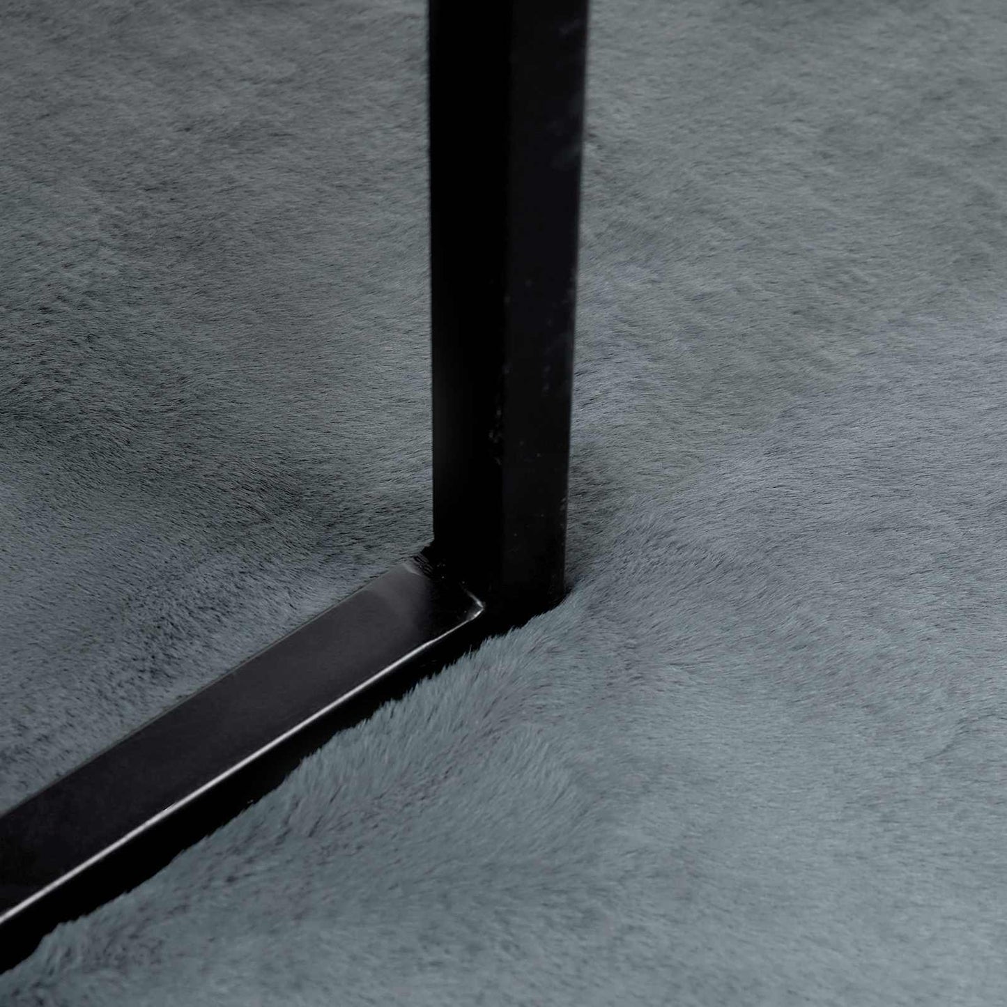 Skliikkerteppe i kunstig kaninpels OLITE Antrasitt 80 x 120 cm