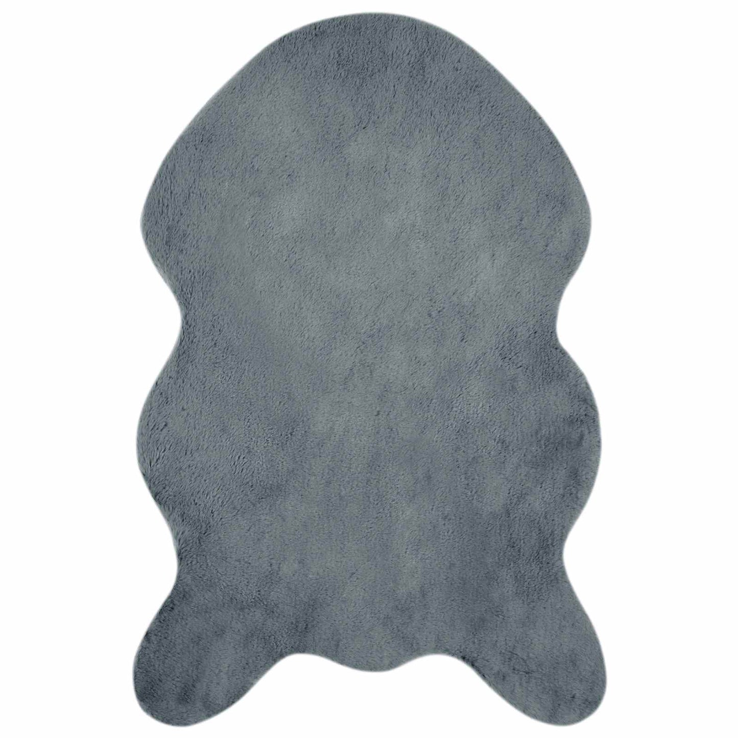 Skliikkerteppe i kunstig kaninpels OLITE Antrasitt 80 x 120 cm
