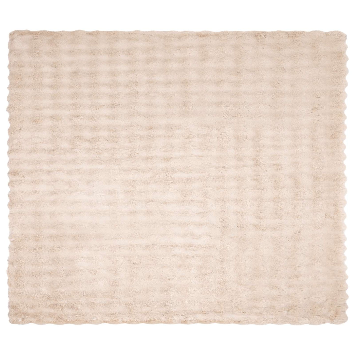 Skliikkerteppe / pledd i kunstig kaninpels Olite 4 pcs Beige