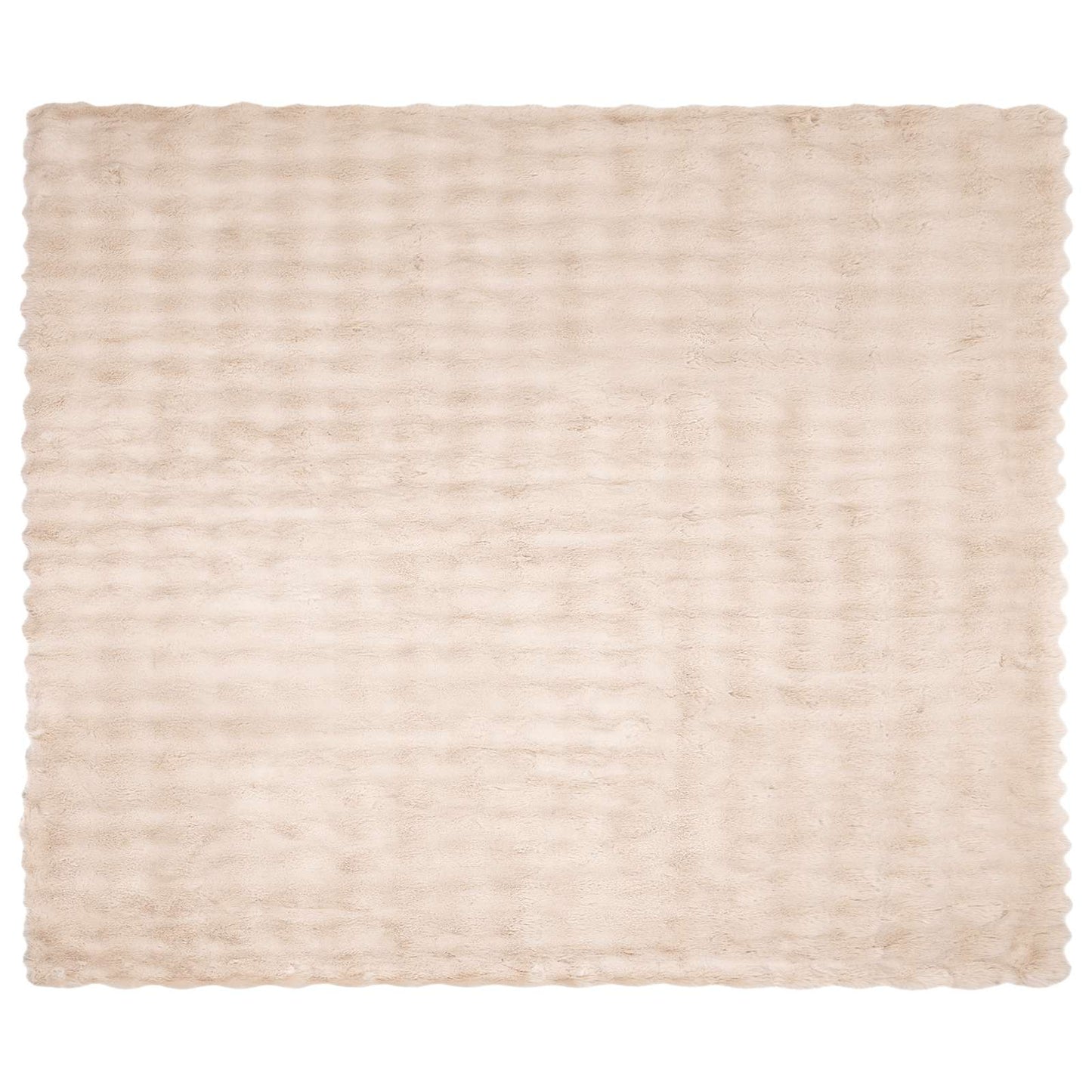 Skliikkerteppe / pledd i kunstig kaninpels Olite 4 pcs Beige