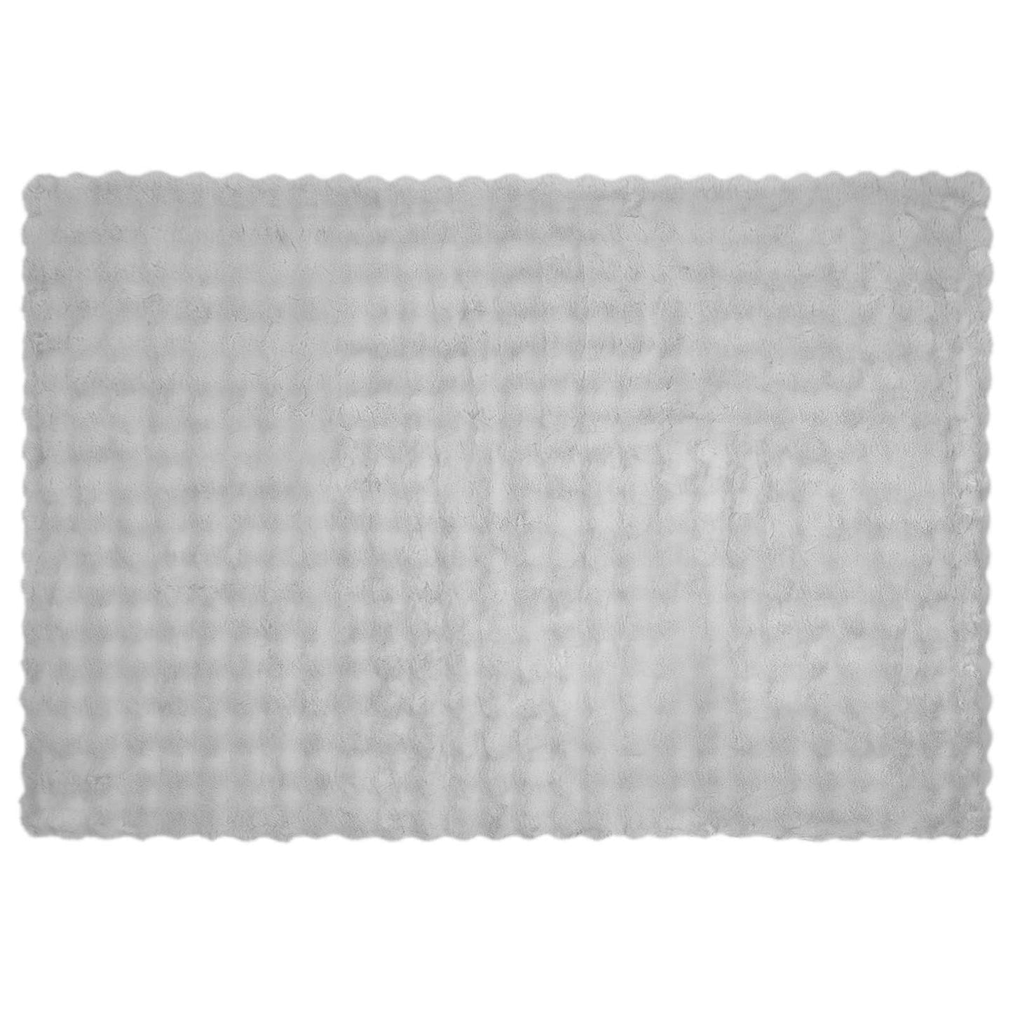 Skliikkerteppe / pledd i kunstig kaninpels Olite 4 pcs Grå