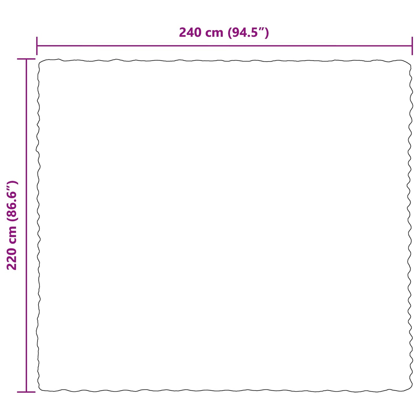 Skliikkerteppe / pledd i kunstig kaninpels Olite 4 pcs Grå