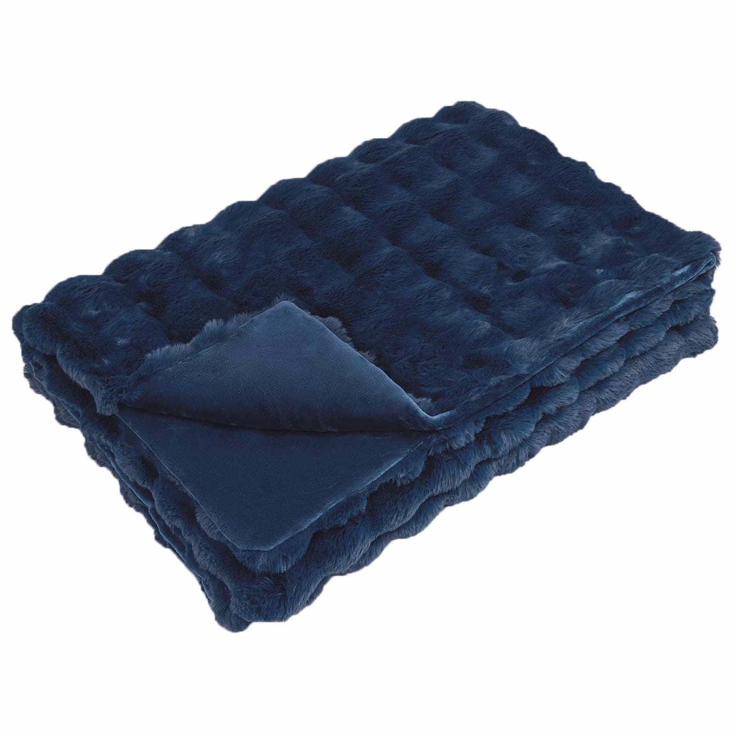 Skliikkerteppe / pledd i kunstig kaninpels Olite 4 pcs
