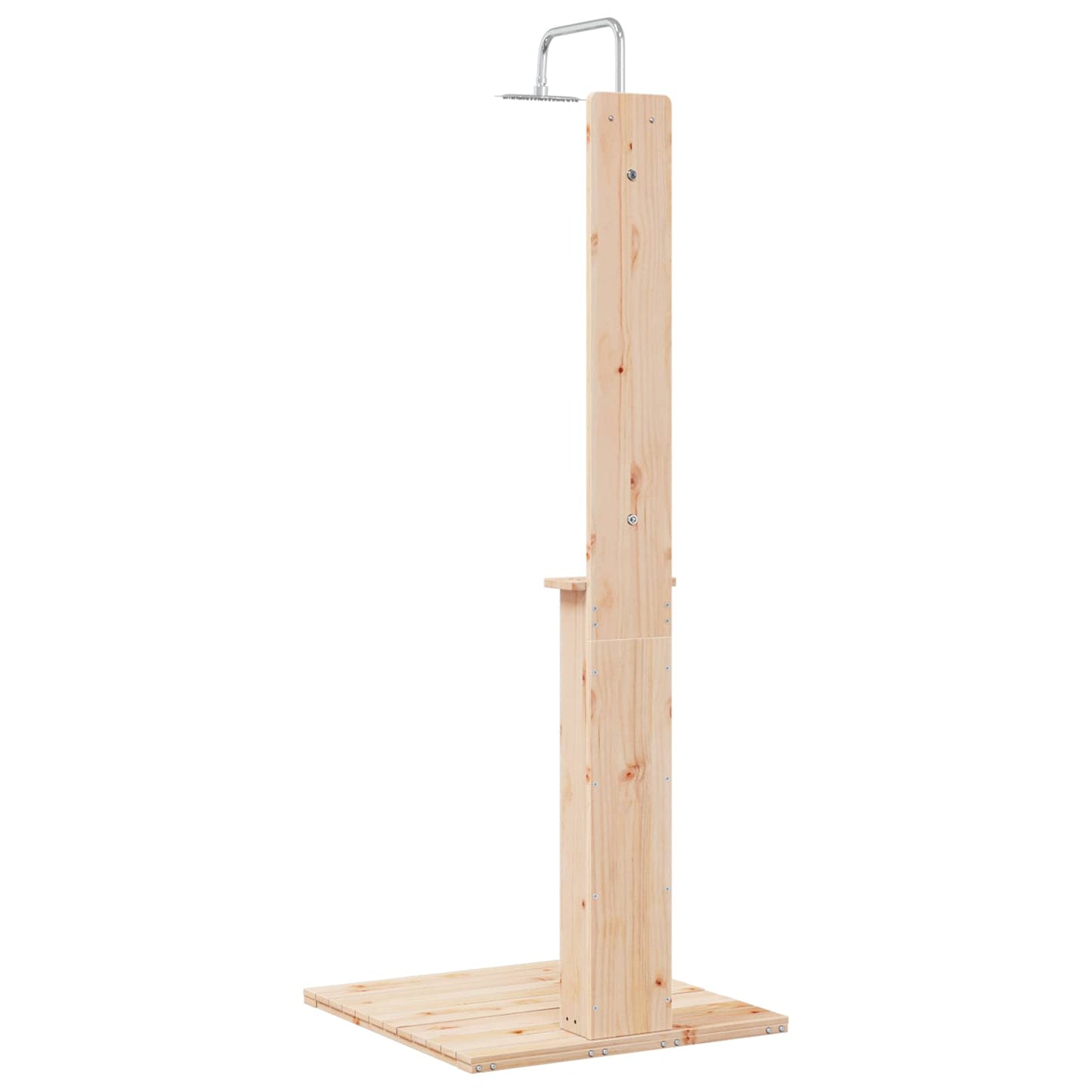 Utendørs dusj Naturlig 75 x 76 x 217 cm Massiv furu