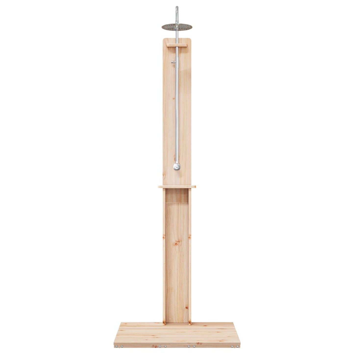 Utendørs dusj Naturlig 75 x 76 x 217 cm Massiv furu