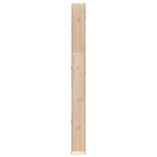 Utendørs dusj 226 cm Massivt furutre og rustfritt stål Naturlig