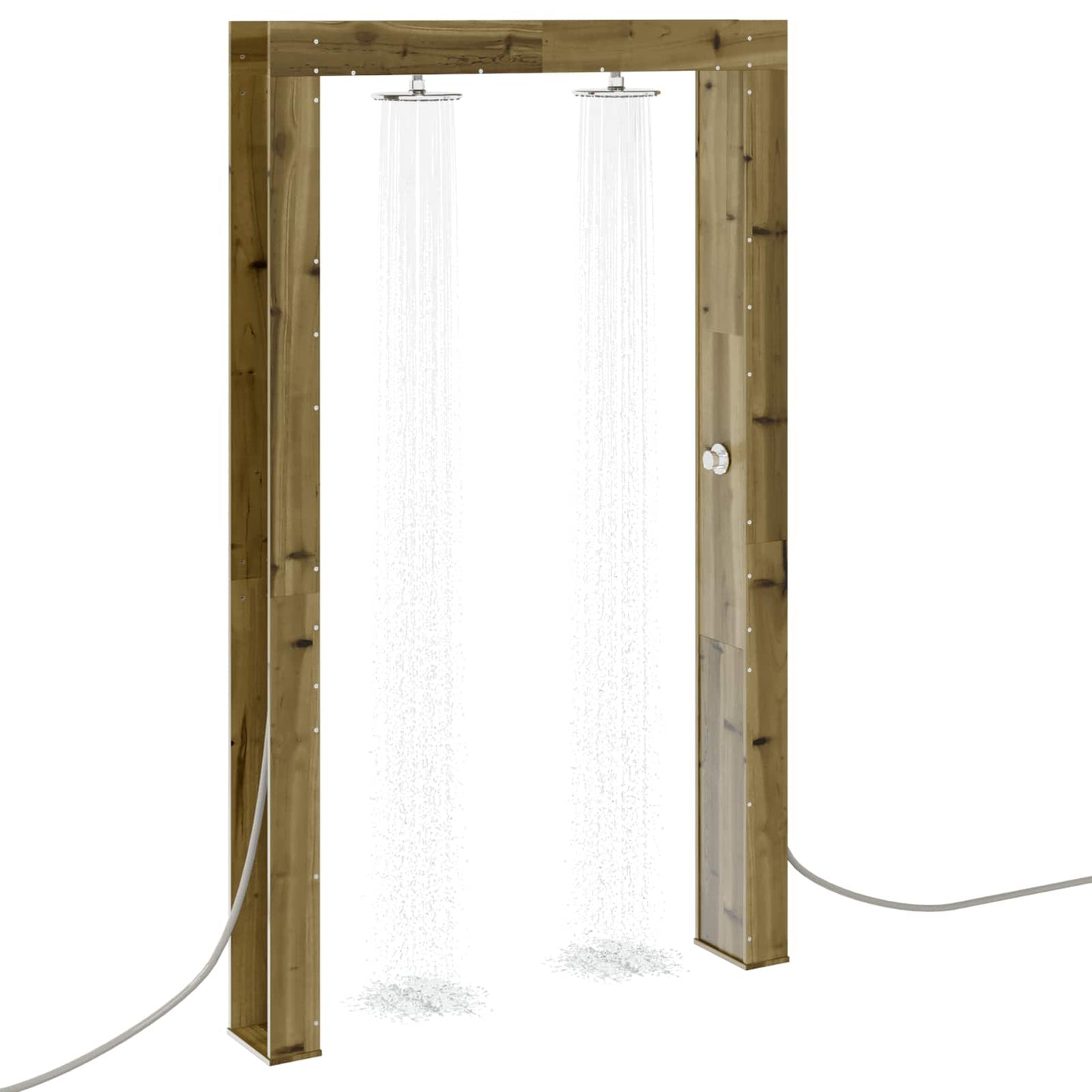 Utendørs dusj Naturlig 137 x 23 x 226 cm Impregnert furu