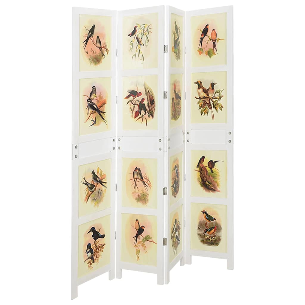 Romdivider Panel Hvit 141,5 x 165 cm MDF