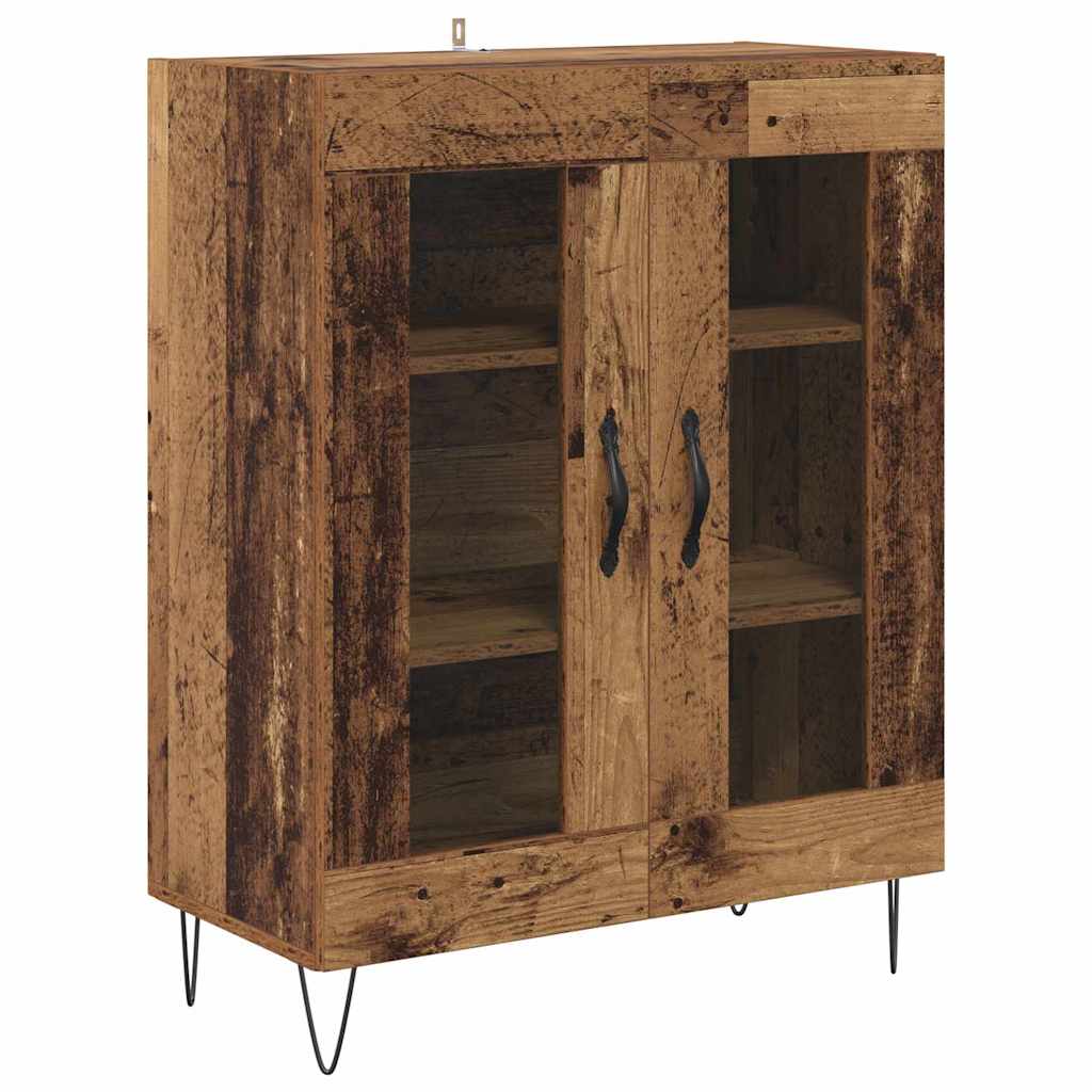 Høyskap 2 stk. Gammelt tre 69,5 x 34 x 180 cm Konstruert tre